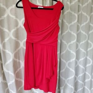 Red Calvin Klein dress